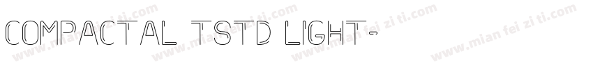 COMPACTAL TSTD LIGHT字体转换
